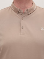 Поло чоловіче бежеве однотонне короткий рукав 9241-4