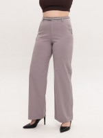 Штани жіночі сірі широкі зі стрейчем 10508-4