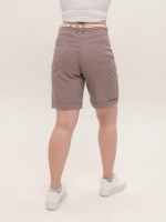 Шорты женские бежевые прямые со стрейчем 6034-3