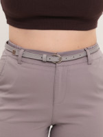 Штани жіночі сірі широкі зі стрейчем великі розміри 20508-B-4