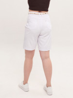 Шорти жіночі білі прямі зі стрейчем 6034-2