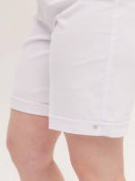 Шорти жіночі білі прямі зі стрейчем 6034-2