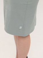 Жіноча спідниця оливкова з гумкою на поясі великі розміри 3152-B-3