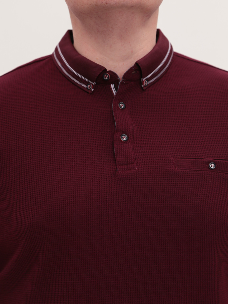 Поло чоловіче бордове пряме 9427-3