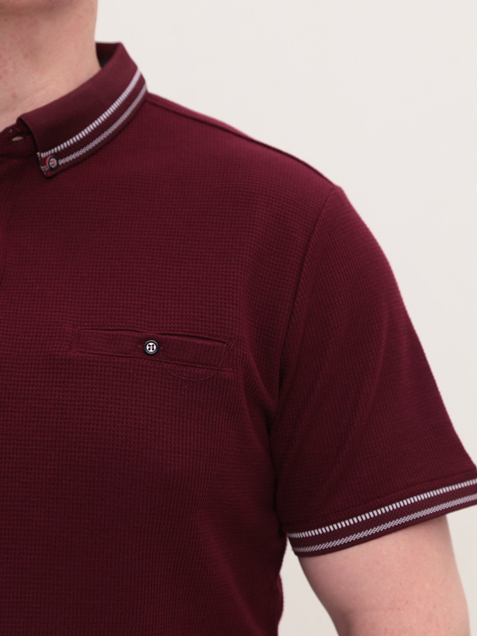 Поло чоловіче бордове пряме 9427-3