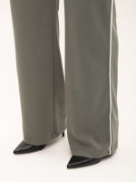 Костюм женский со штанами палаццо зеленый большой размер 2334-B-2