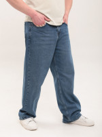 Джинсы мужские синие багги с высокой посадкой 3998