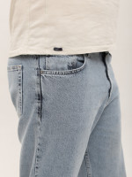 Джинсы мужские светло-голубые трубы с высокой посадкой 3987