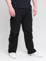 Штаны мужские черные широкие карго тонкие с карманами 8167-3