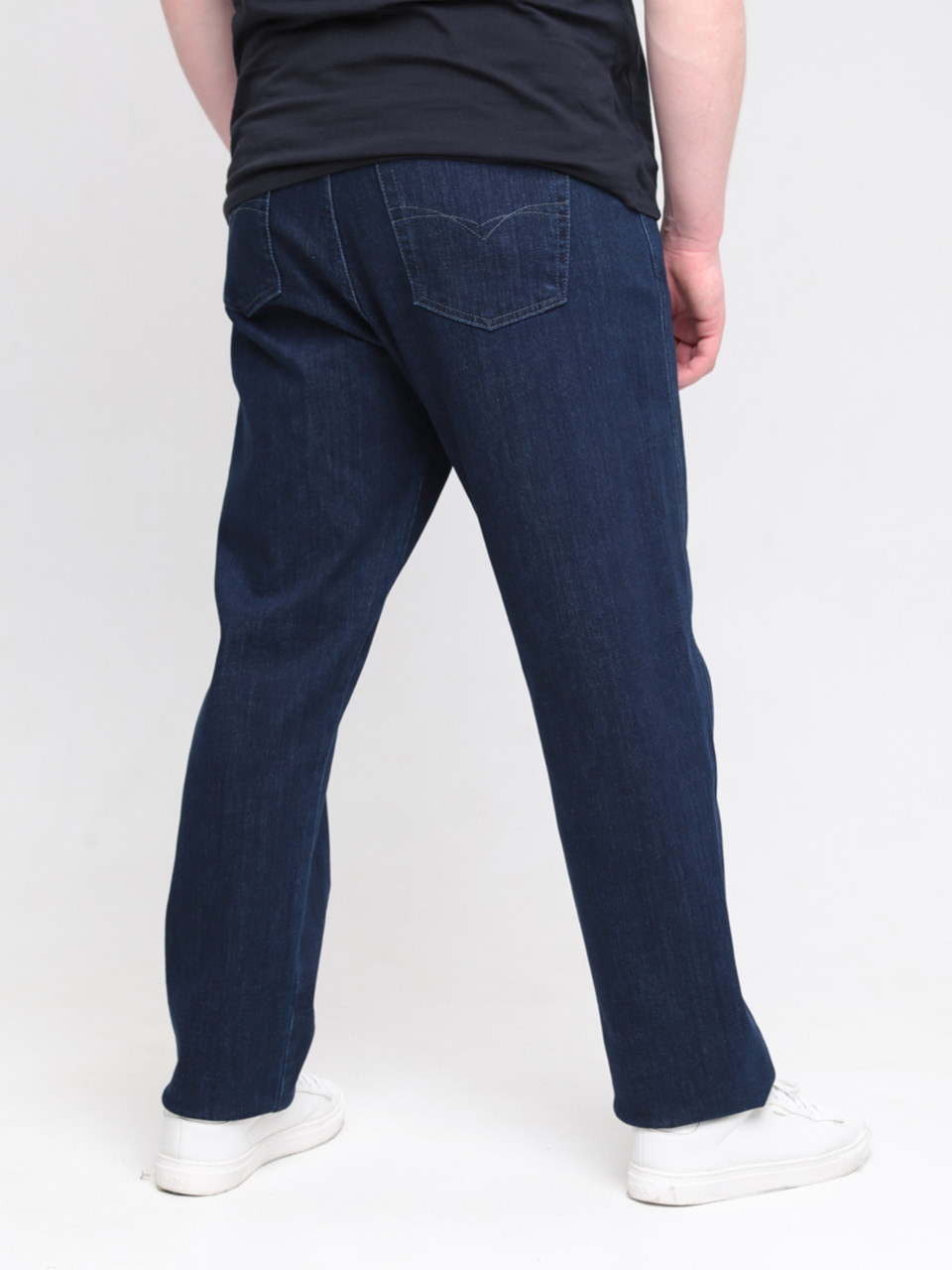 Джинси чоловічі темно-сині великі розміри 615-B-2