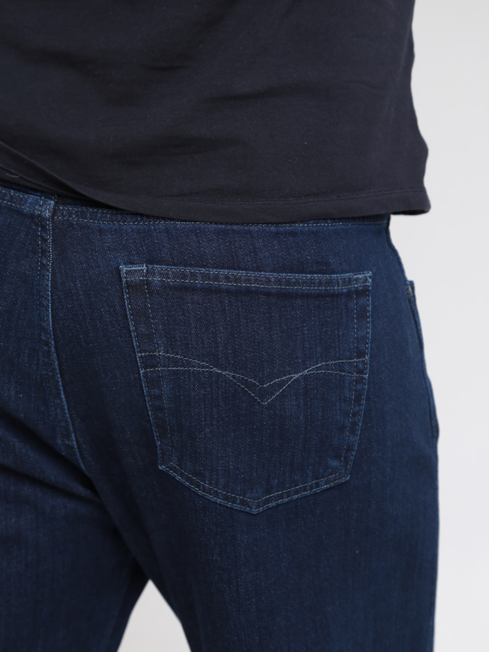 Джинси чоловічі темно-сині великі розміри 615-B-2