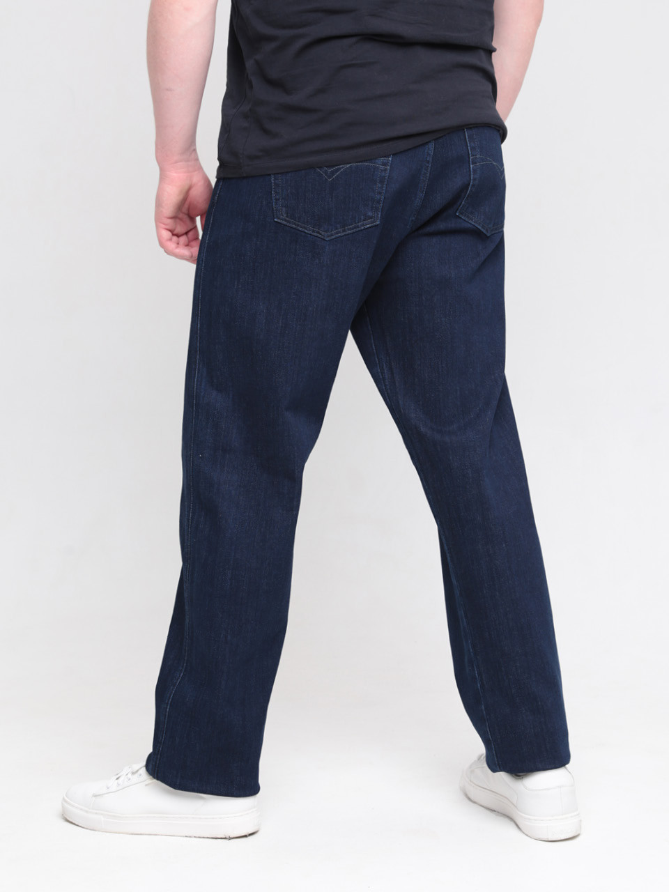 Джинси чоловічі темно-сині великі розміри 615-B-2