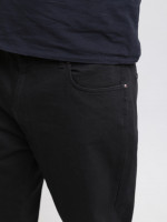 Джинсы мужские черные прямые большие размеры 615-B-3