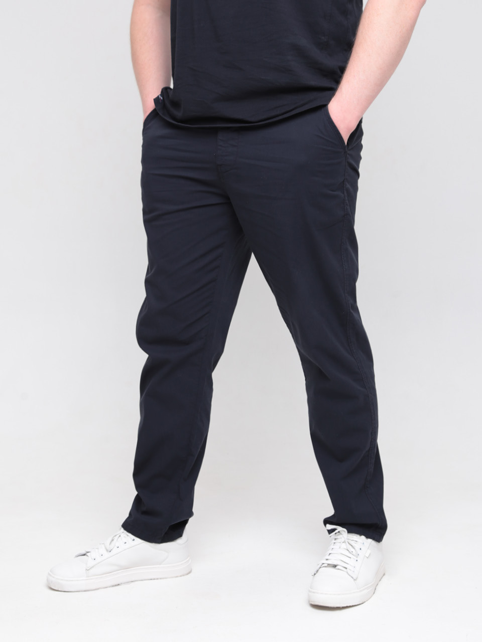 Штани чоловічі темно-сині тонкі прямі 5110-4