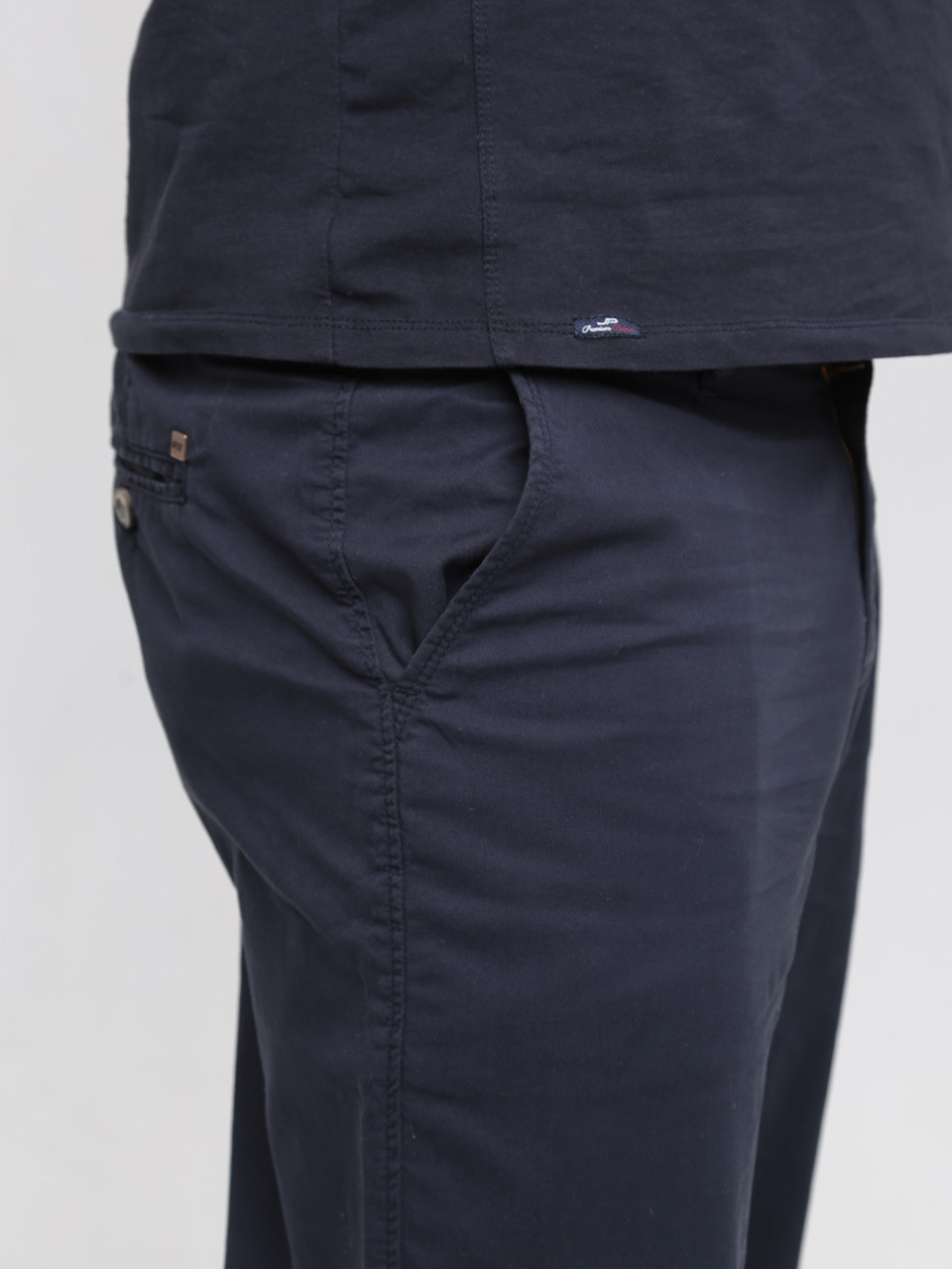 Штани чоловічі темно-сині тонкі прямі 5110-4