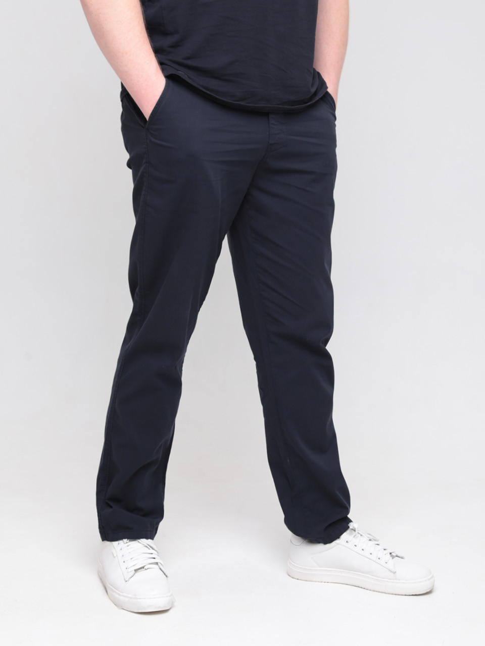 Штани чоловічі темно-сині тонкі прямі 5110-4