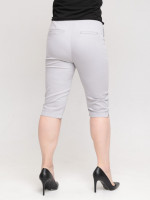 Жіночі шорти світло-сірі бавовняні зі стрейчем 2027-B-1