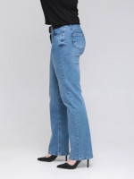 Джинси жіночі прямі сині зі стрейчем 7689-1