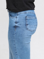 Джинси жіночі прямі сині зі стрейчем 7689-1