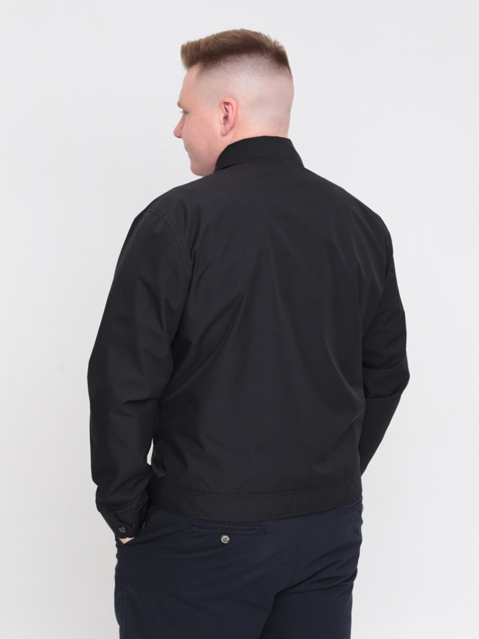 Куртка чоловіча чорна демісезонна пряма 5009-1