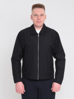 Куртка чоловіча чорна демісезонна пряма 5009-1