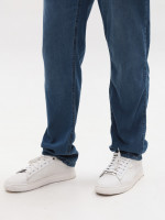 Джинсы мужские светло-синие прямые тонкие со стрейчем 4498