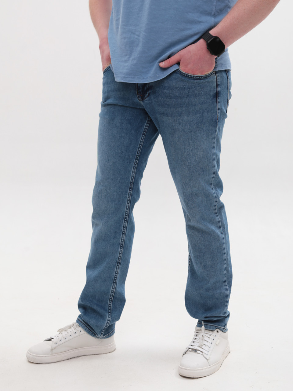 Джинси чоловічі прямі зі стрейчем 4468-1