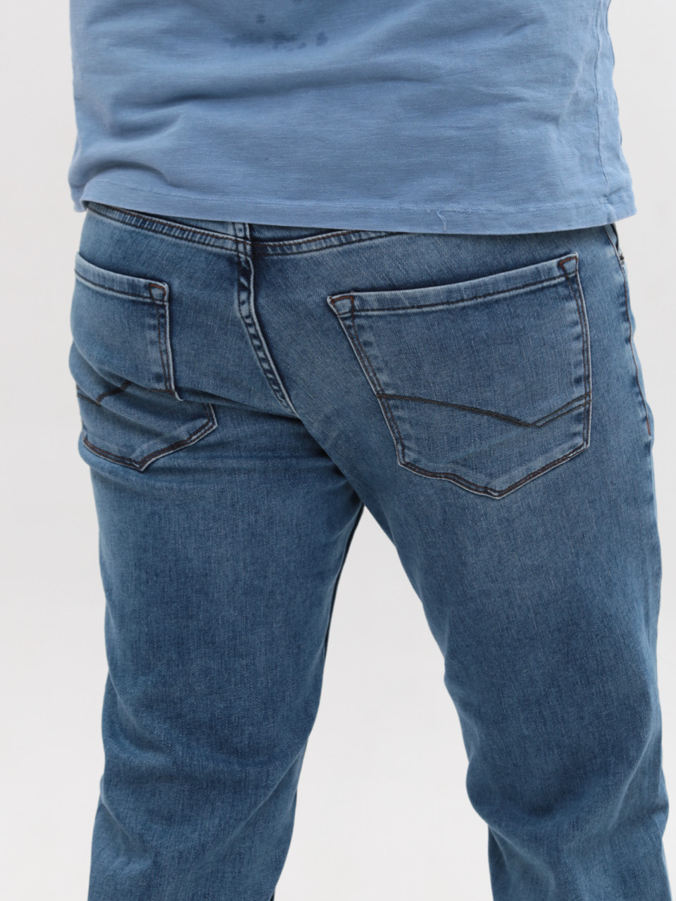 Джинси чоловічі прямі зі стрейчем 4468-1