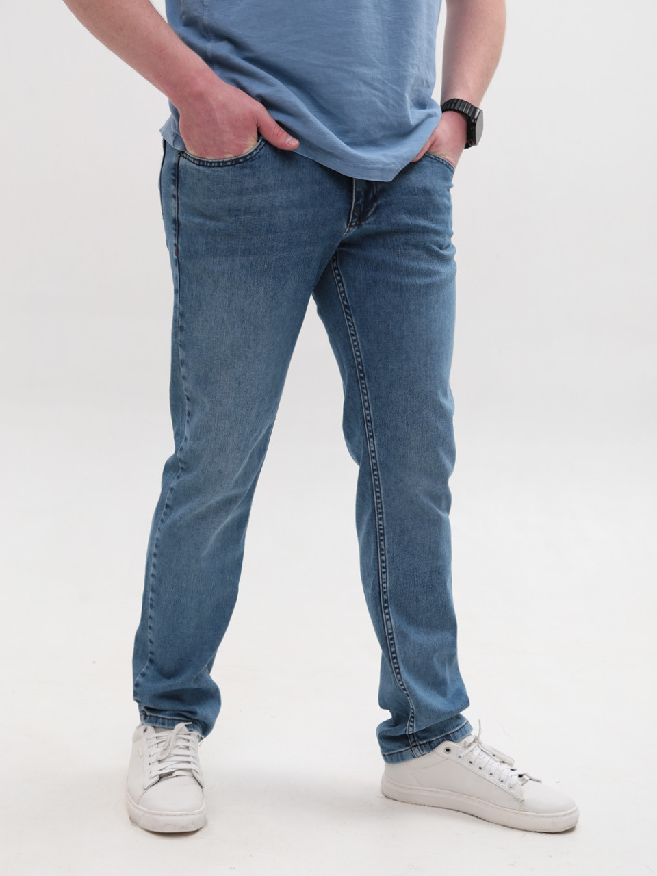 Джинси чоловічі прямі зі стрейчем 4468-1