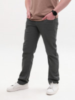 Штани чоловічі тонкі прямі темно-зелені 24221 7580 0602