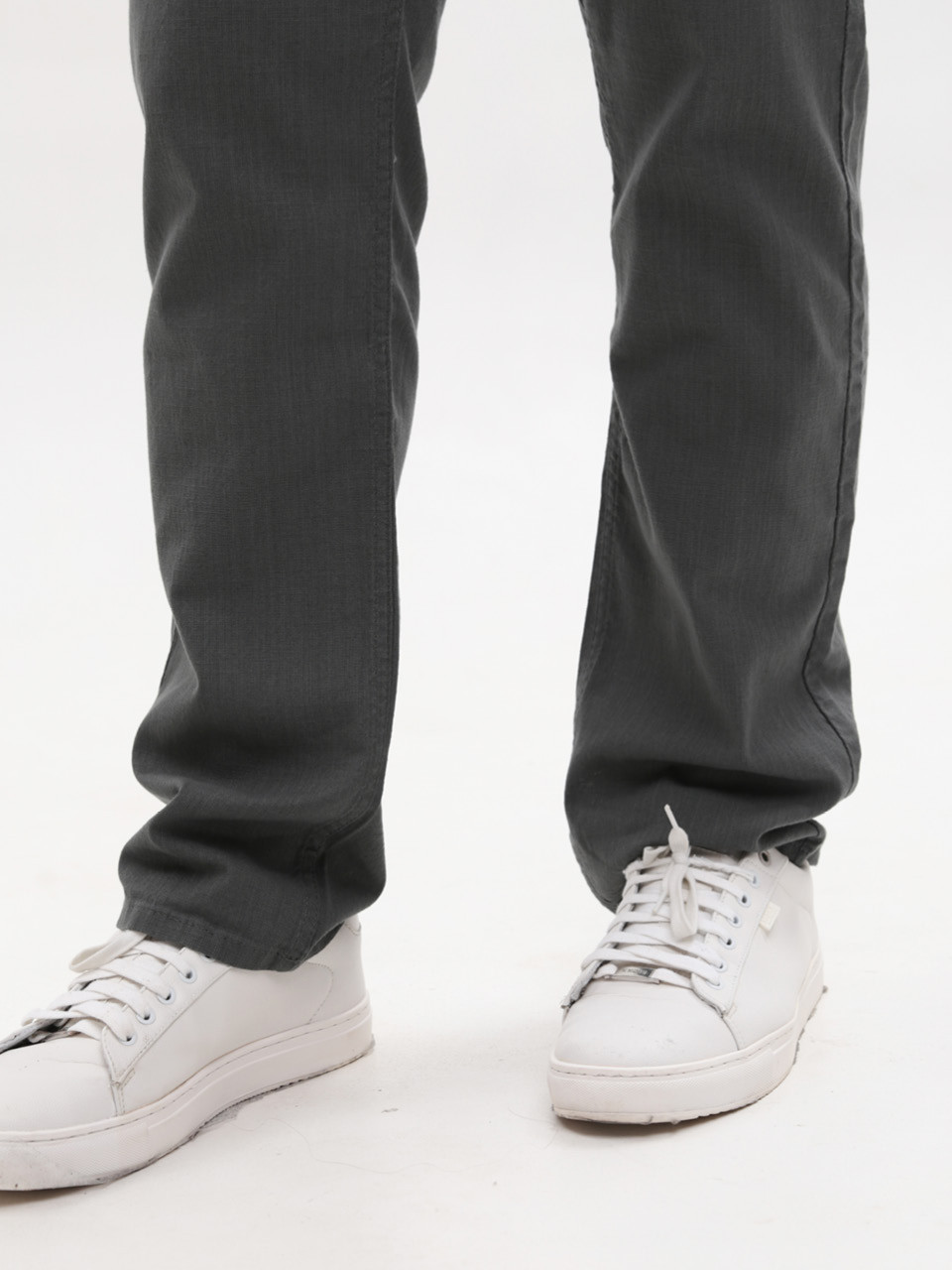 Штани чоловічі тонкі прямі темно-зелені 24221 7580 0602