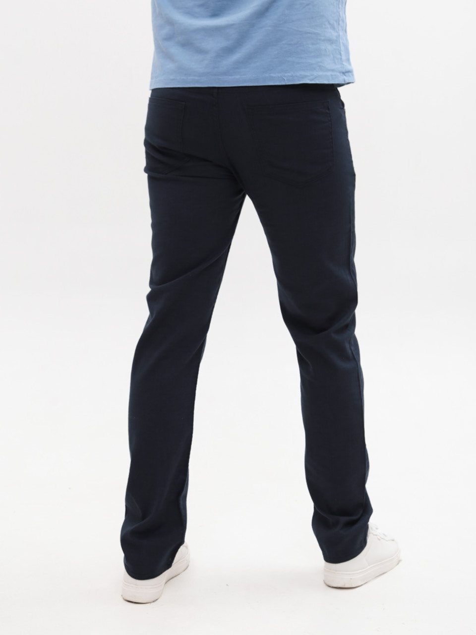 Брюки мужские тонкие прямые темно-синие 24221 7580 0601