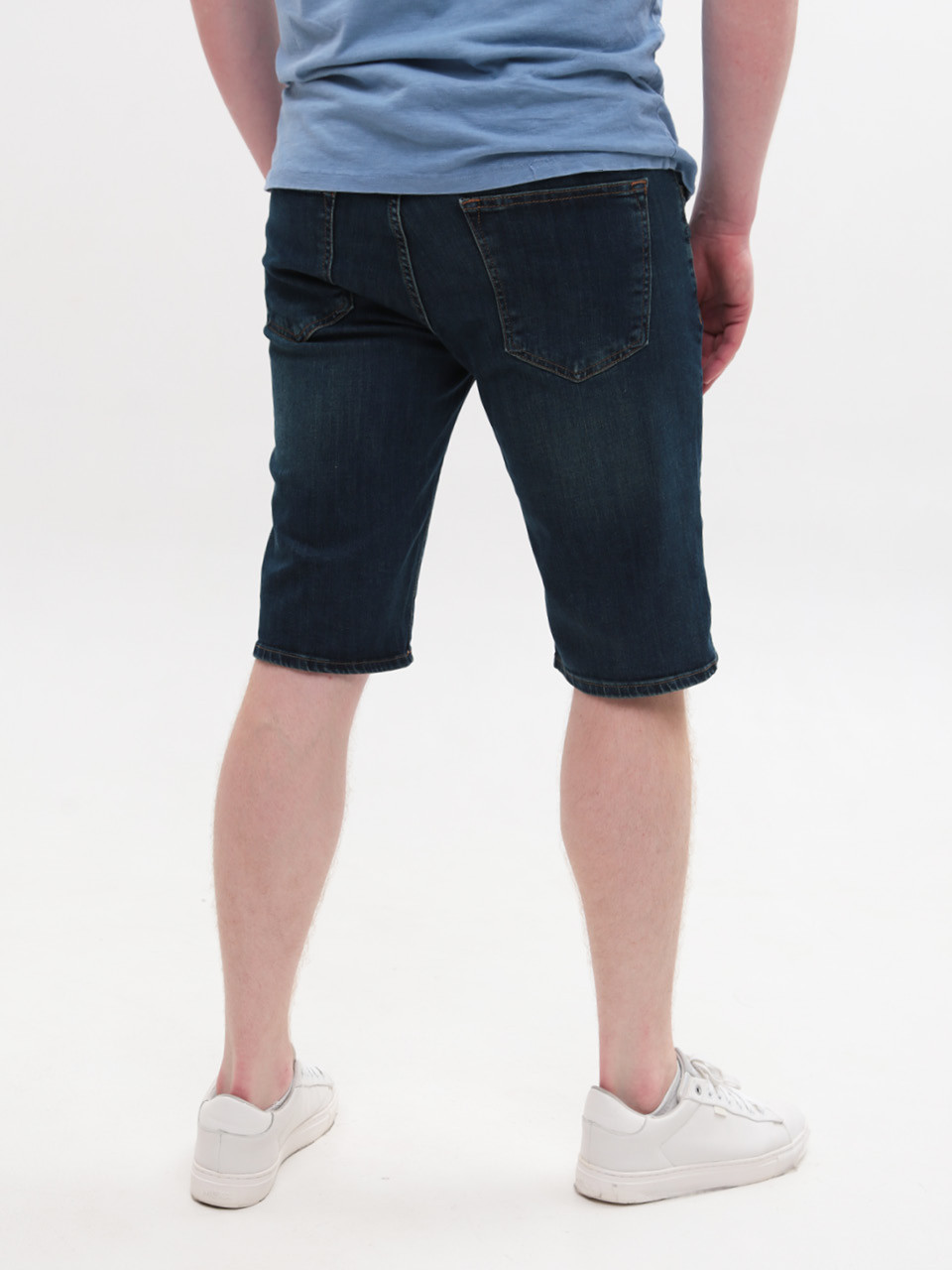 Шорты мужские темно-синие джинсовые прямые 24220 6599 336