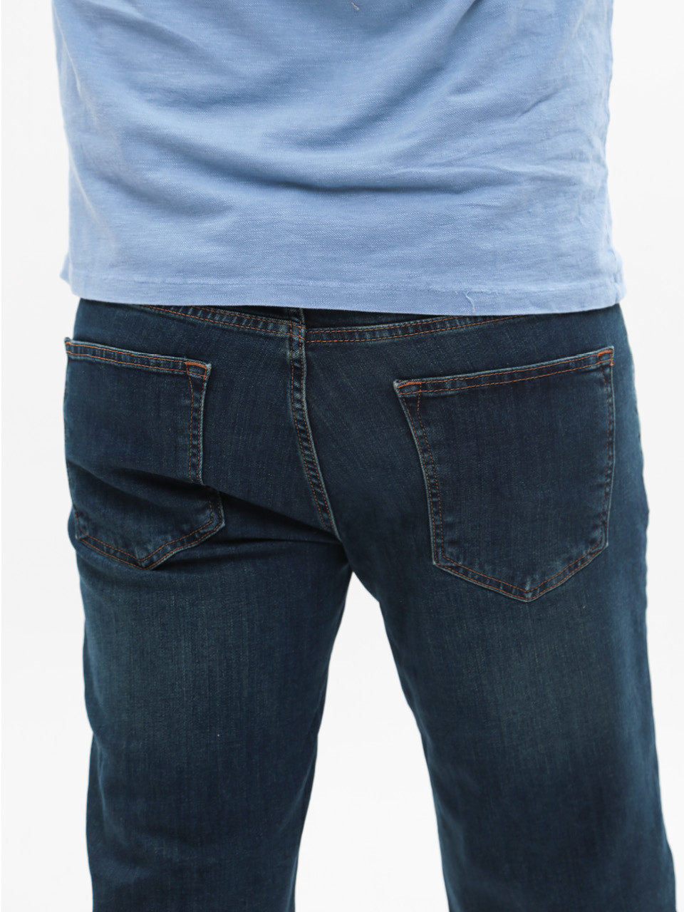 Шорты мужские темно-синие джинсовые прямые 24220 6599 336