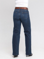 Джинси жіночі сині палаццо зі стрейчем великий розмір 3187-B-013