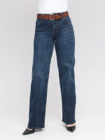 Джинси жіночі сині палаццо зі стрейчем великий розмір 3187-B-013