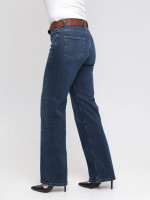 Джинси жіночі сині палаццо зі стрейчем великий розмір 3187-B-013