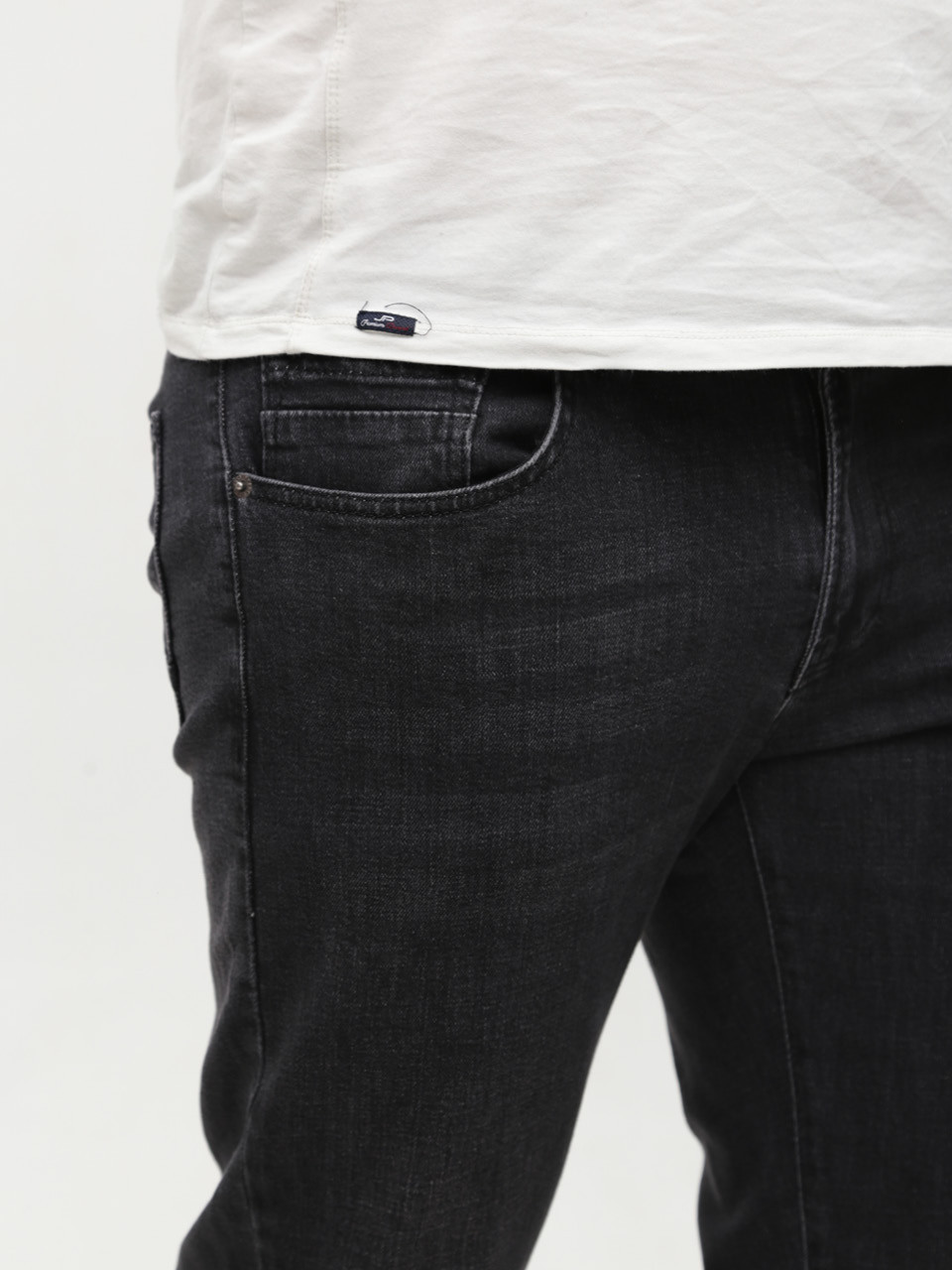 Джинсы мужские черные слим 25555 7290 754
