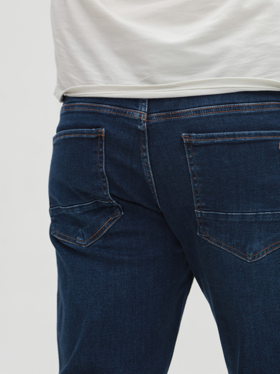 Джинси чоловічі темно-сині прямі великий розмір 16625B7517 804