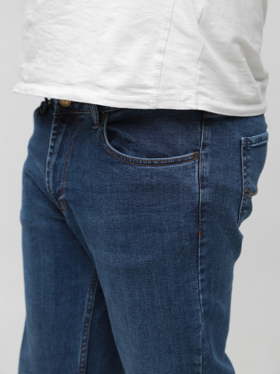 Джинсы мужские синие класcические прямые 21353 6709 405