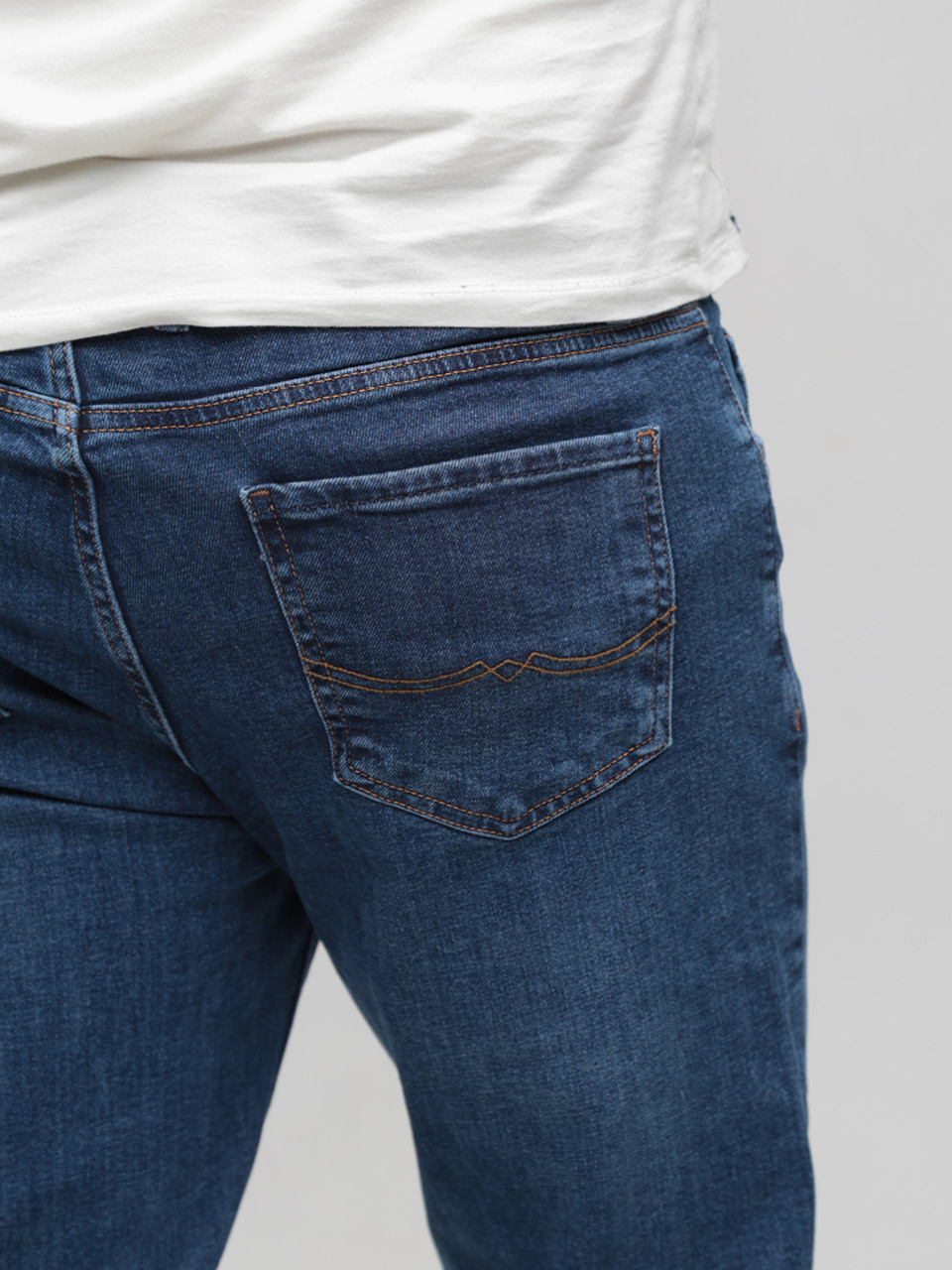 Джинсы мужские синие класcические прямые 21353 6709 405