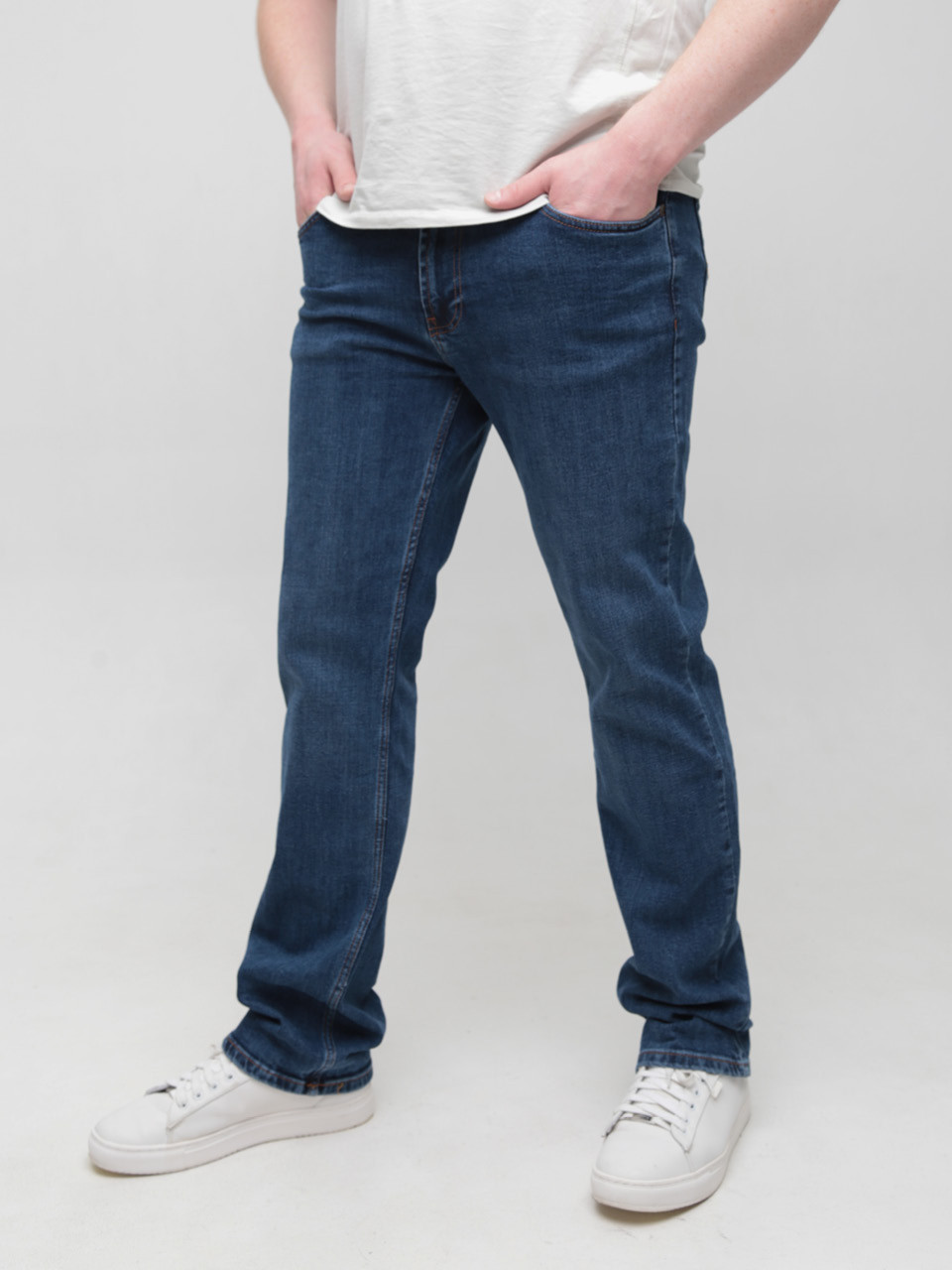 Джинсы мужские синие класcические прямые 21353 6709 405