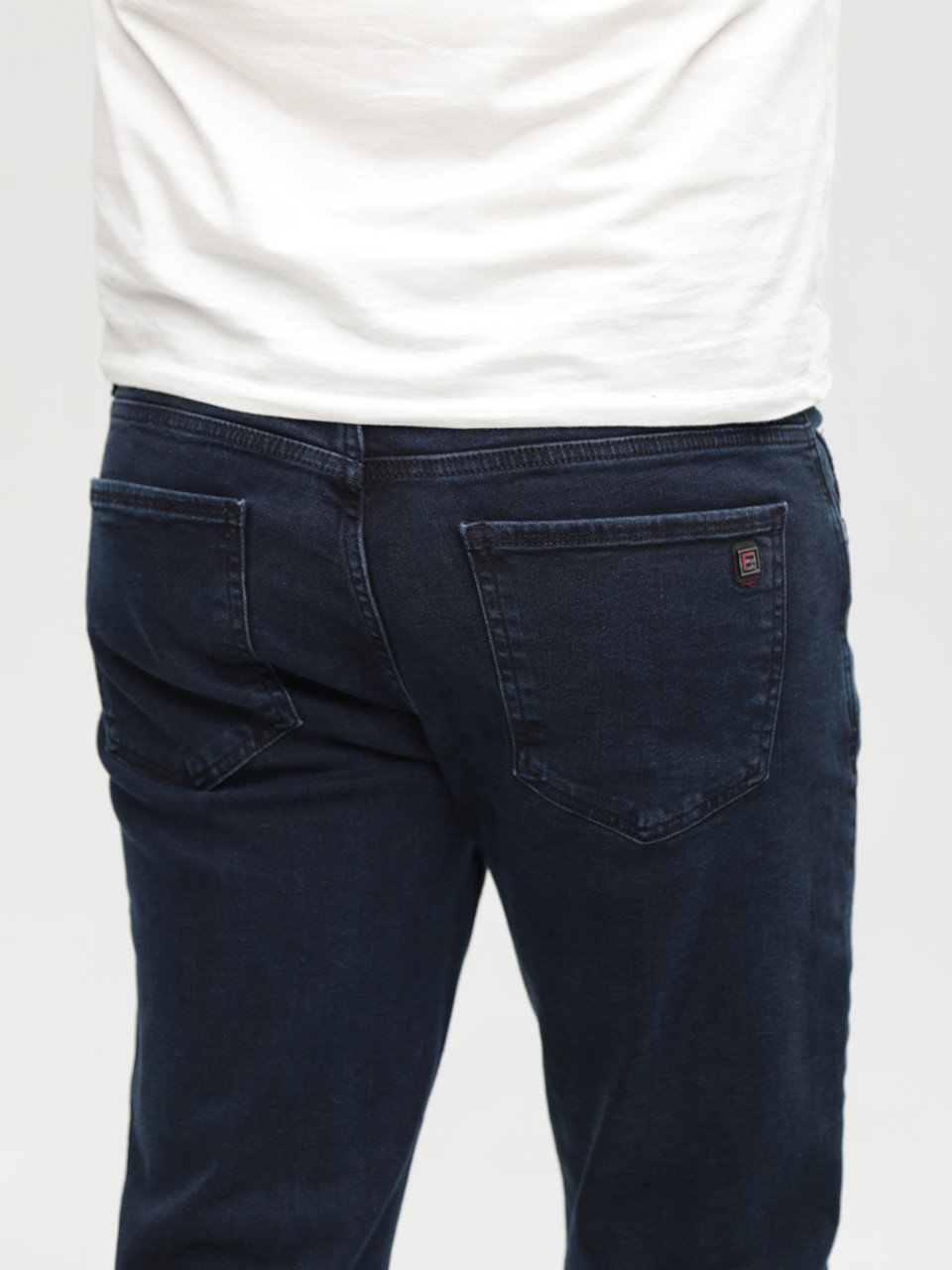 Джинсы мужские черно-синие прямые 24220 6948 100