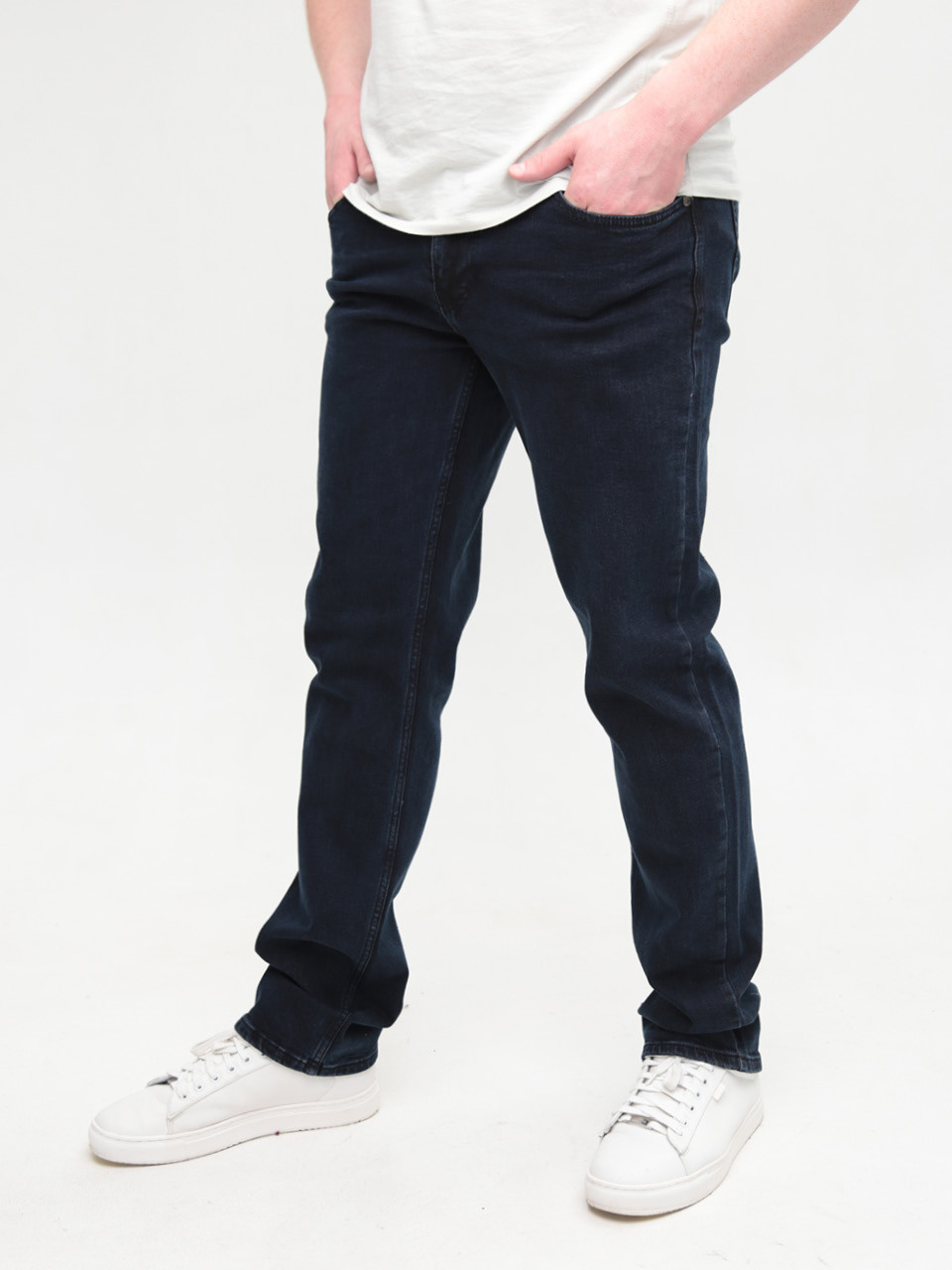 Джинсы мужские черно-синие прямые 24220 6948 100
