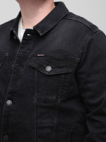 Куртка джинсова чоловіча чорна зі стрейчем 19092 6708 666