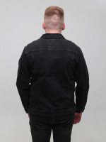 Куртка джинсова чоловіча чорна зі стрейчем 19092 6708 666