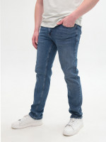 Джинсы мужские синие слим со стрейчем 4429