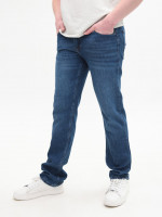 Джинсы мужские синие слим со стрейчем 4477