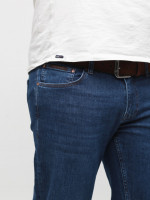Джинси чоловічі темно-сині прямі зі стрейчем розміри 4531-B