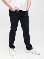 Джинсы мужские темно-синие слим со стрейчем большие размеры 4533-B